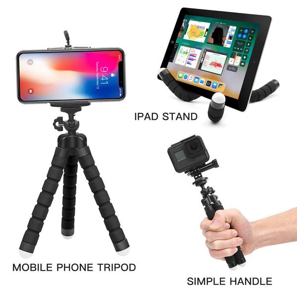 Flexibel tripod ministativ böjbar och roterbar 360 svart - Smartiq