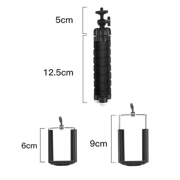 Flexibel tripod ministativ böjbar och roterbar 360 svart - Smartiq