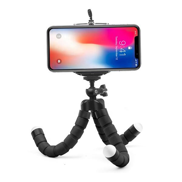 Flexibel tripod ministativ böjbar och roterbar 360 svart - Smartiq