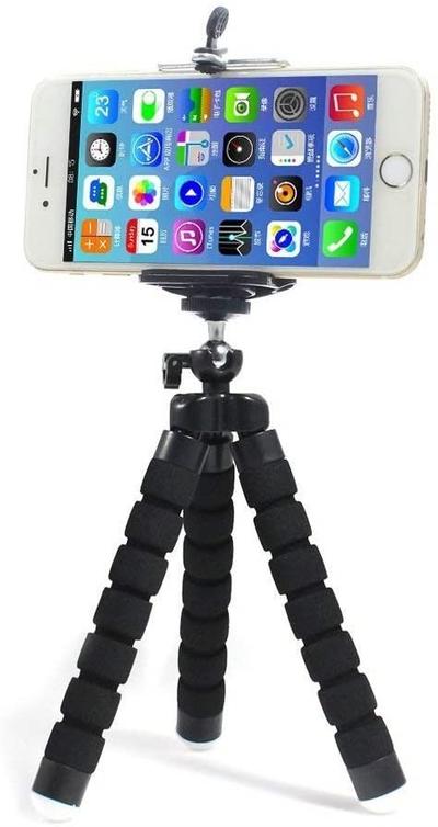 Flexibel tripod ministativ böjbar och roterbar 360 svart - Smartiq