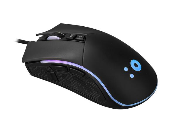 NÖRDIC trådad RGB gamingmus 800-6400 DPI 8 knappar USB, svart - Smartiq