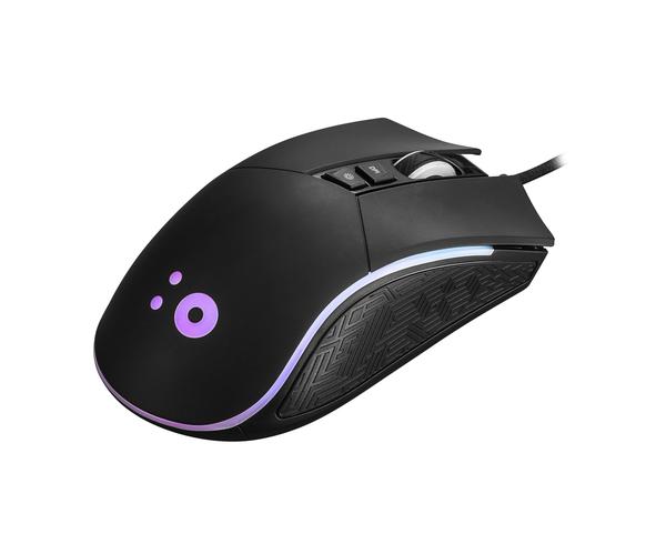 NÖRDIC trådad RGB gamingmus 800-6400 DPI 8 knappar USB, svart - Smartiq