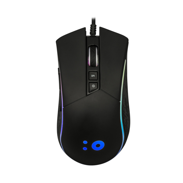 NÖRDIC trådad RGB gamingmus 800-6400 DPI 8 knappar USB, svart - Smartiq