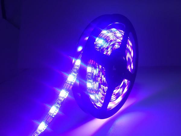 RGB LED-list 5m med fjärrkontroll, 300 SMD LEDs på 5m, 20 lägen LED Slinga - Smartiq