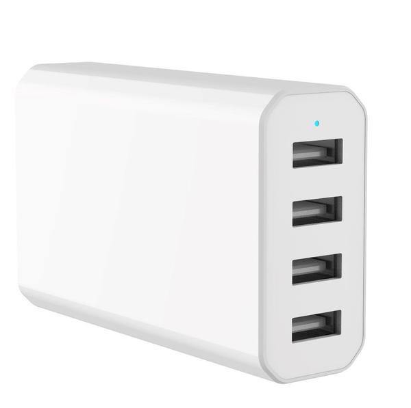 USB Laddningsstation med 4 portar 2,4A i varje port - Smartiq