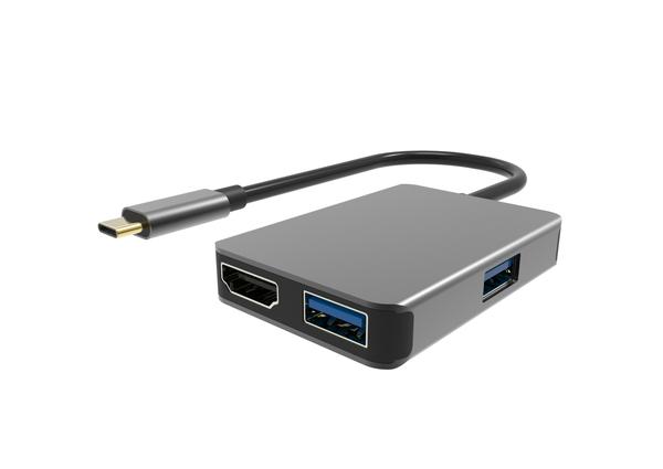 USB-C Dockningsstation till laptops och macbooks (Aluminium) - Smartiq